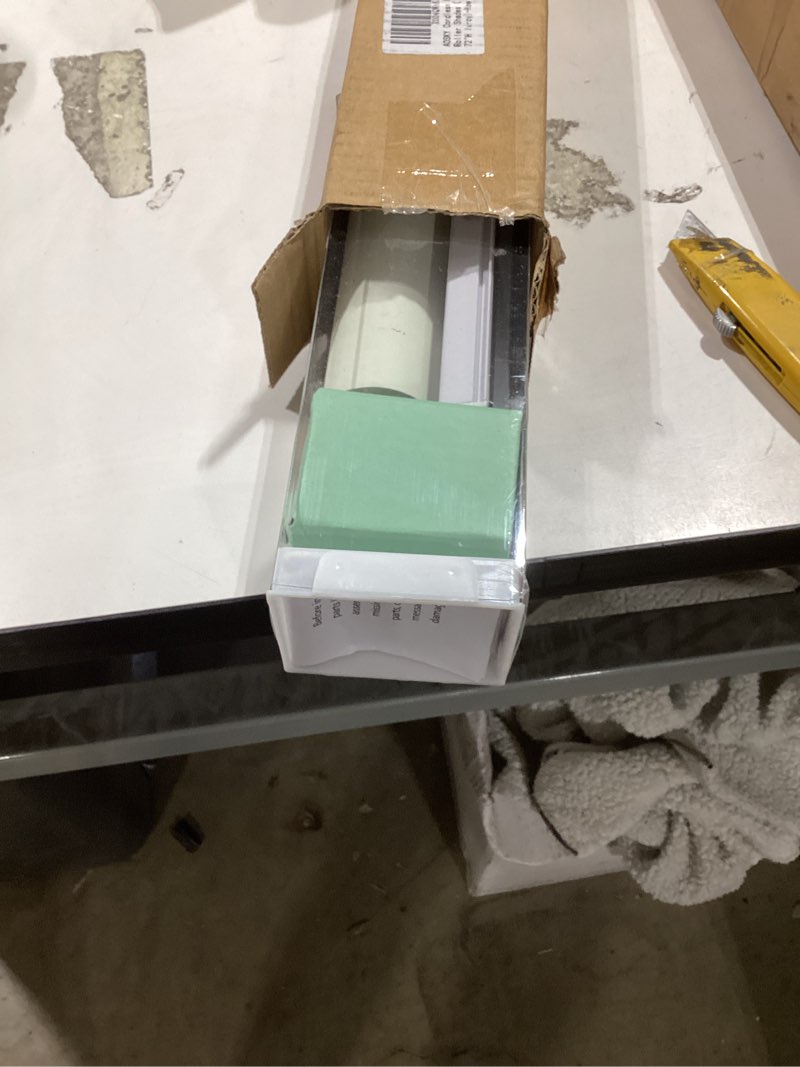 Condition photo showing Good Condition for aosky cordless roller shades blackout blinds for windows room darkening rolled up shades with spring system, uv protection window shades door blinds for home and office (18" w x 72" h, ivory) 18"w x 72"h ivory