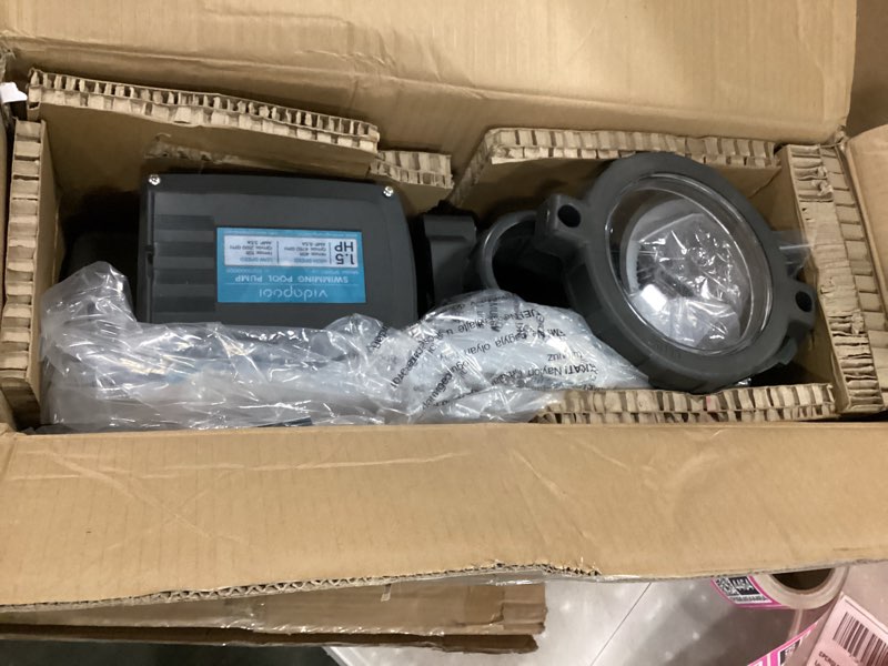 Condition photo showing Good Condition for in/above ground pool pump self primming high flow,dark grey