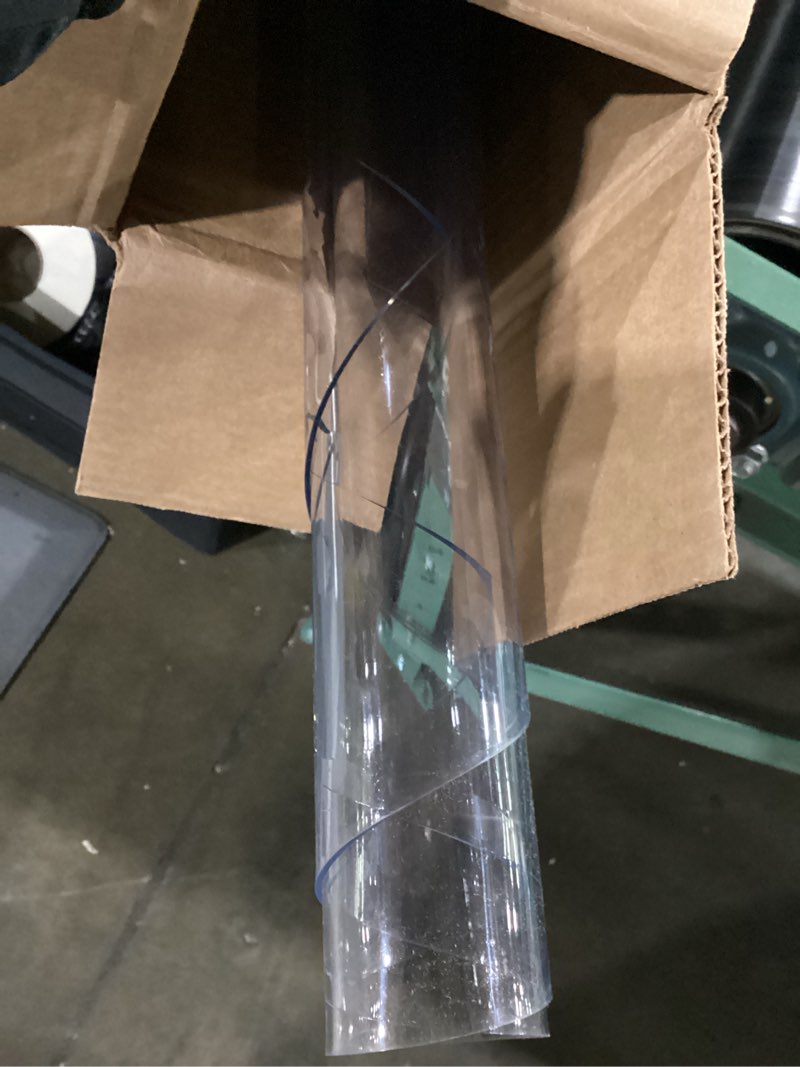 Condition photo showing As Is for similar to ****necaux custom multisize 1.5mm thick clear pvc table cover protector water resistant plastic rectangular vinyl non-slip desk pad for coffee table/writing desk 23\\\" x 48\\\" clear 1.5mm