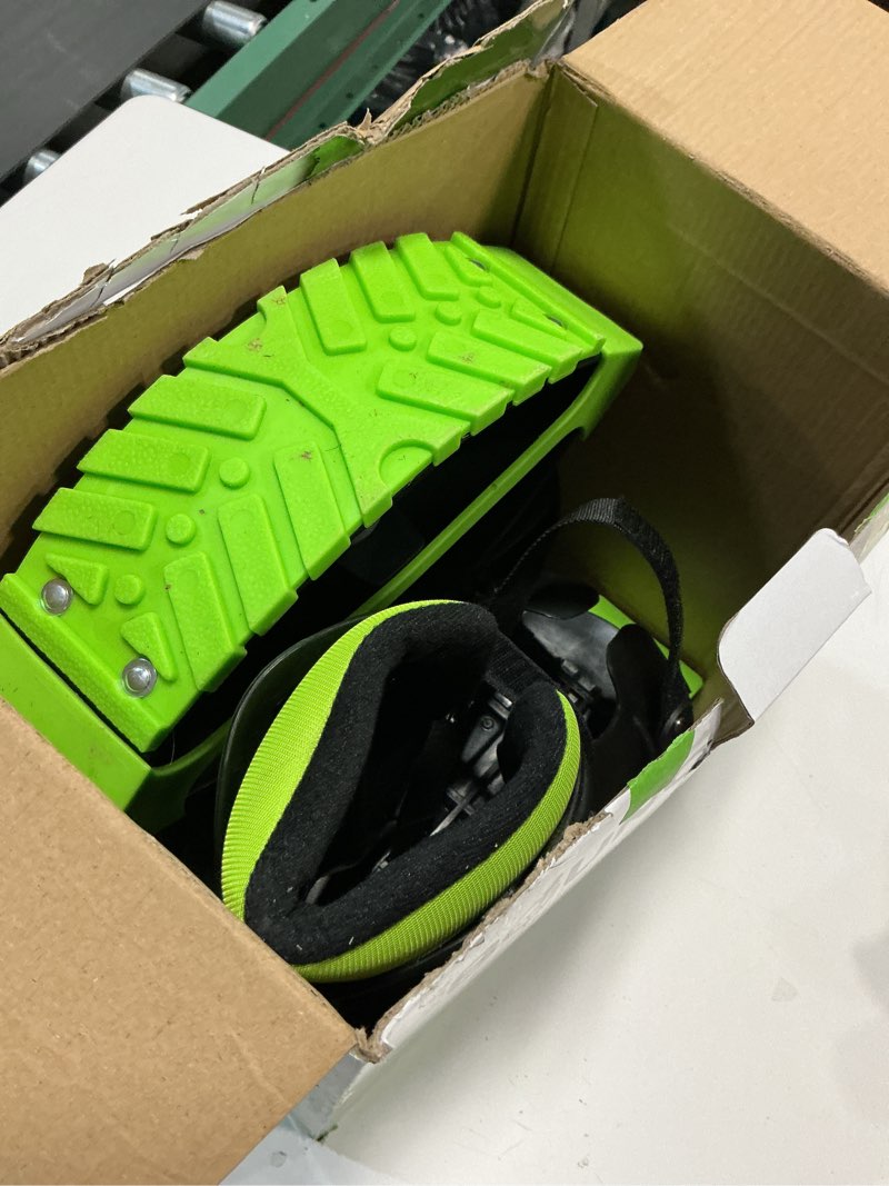 Condition photo showing As Is for New Bounce Jumping Shoes - Kangaroo Jumping Shoes for Kids - Exercise Moon Shoes - Bouncy Shoes for Ages 8-12 - Size 1-6 (32-38 EU) Green