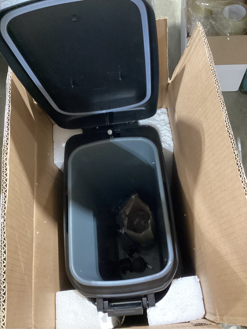 Condition photo showing Good Condition for mrbin pet food bin 20 lb / 15 lb, dog food storage bin 20l with scoop airtight pet food container stainless steel large containers with wheels, eclipse grey