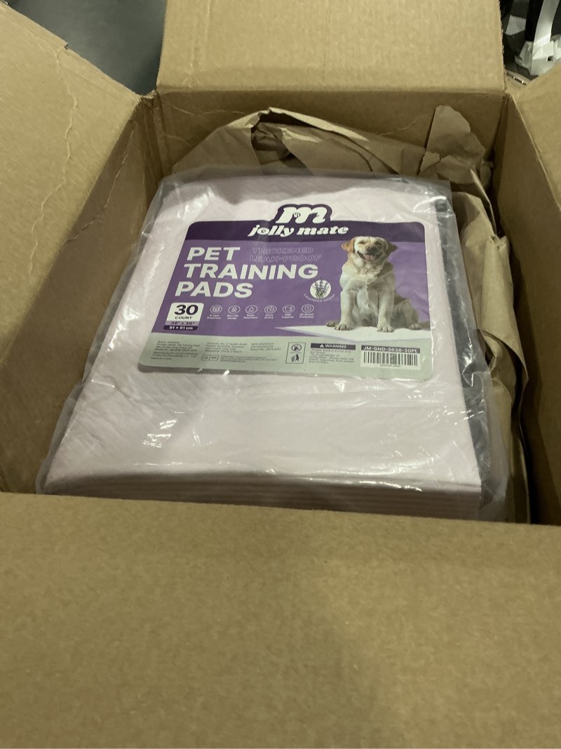 Condition photo showing Good Condition for Amazon Basics Dog and Puppy Pee Pads, 5-Layer Leak-Proof Super Absorbent, Quick-Dry Surface, Potty Training, Regular (22x22"), 100 Count, Blue & White Regular (100 Count)