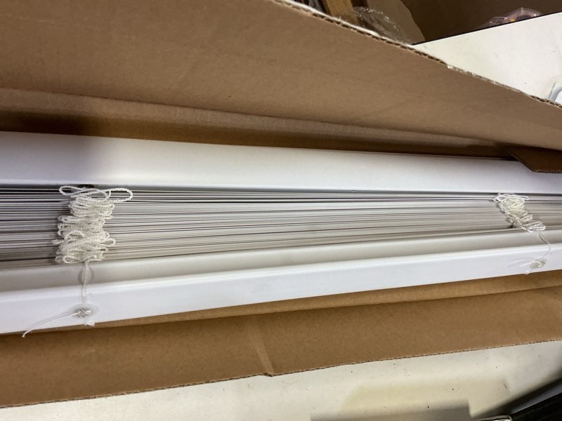 Condition photo showing Good Condition for project source light filtering 1-in slat width 23-in x 72-in cordless 