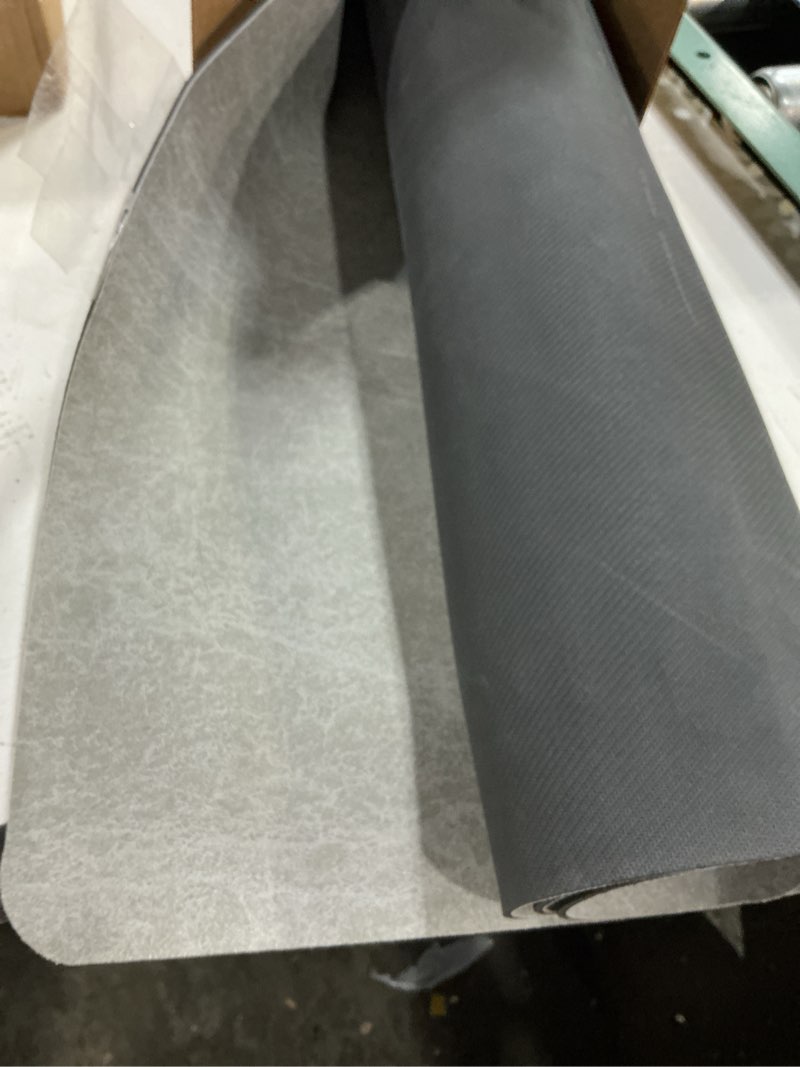 Condition photo showing Good Condition for montvoo -bath mat rug-rubber backing non slip quick dry absorbent thin bathroom rugs fit under door-faux suede surface bathroom floor mats-shower rug for in front of bathtub shower gray 24"x48" grey 48" x 24"