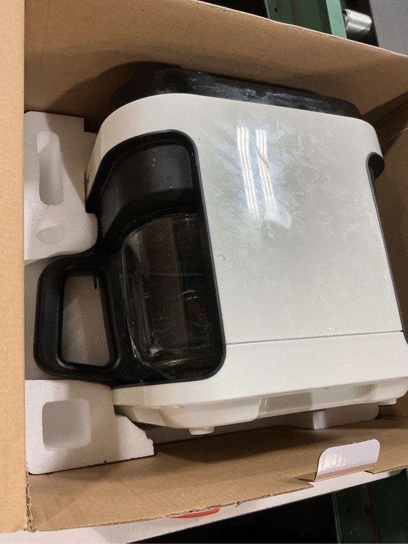 Condition photo showing As Is for Nutrichef 5.8 Quart Air Fryer | 8-1 Preset Cook Modes | Transparent Fry Bowl for Best Cooking Results | Cook Shrimp, Steak, Fries, Wings, Chicken & More | Precise Temperature Control & Time | White