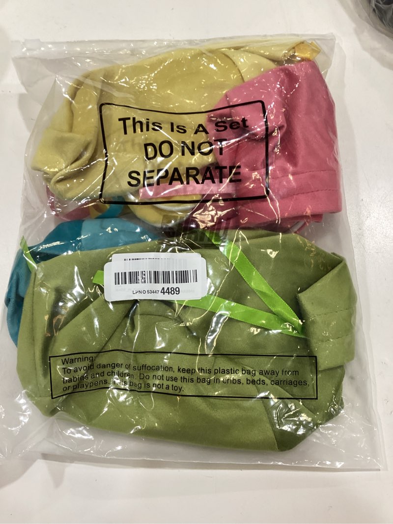 Condition photo showing Good Condition for silkfly 4 pcs large easter drawstring bunny gift bags 10.2 x 7.9 inch rabbit ear treat bags bunny candy velvet goodie favor for easter party kids egg hunt stuffer basket holiday presents