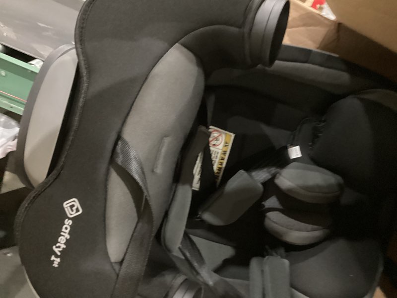 Condition photo showing As Is for safety 1st grow and go all-in-one slim convertible car seat, rear facing, 5-40 lbs, forward facing (30–65 lbs), high back booster seat 40-100 pounds, black phantom black phantom original