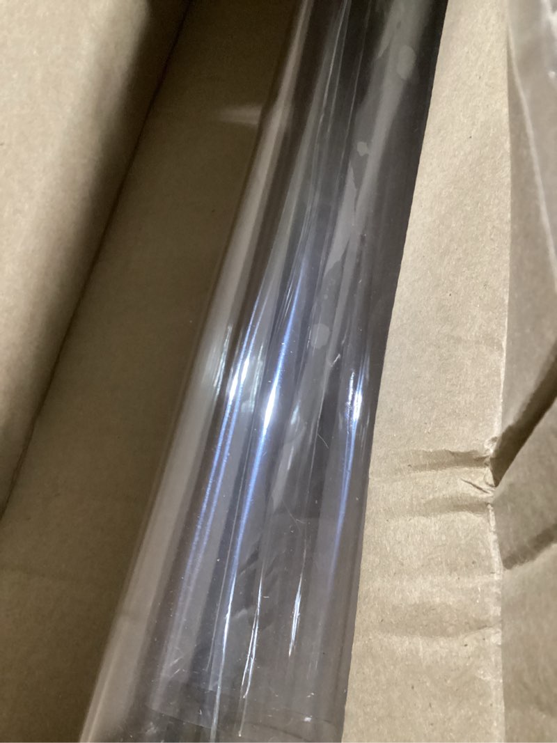 Condition photo showing Good Condition for lovepads clear desk mat 20 x 30 inch, 1.5mm thick clear table protector, waterproof plastic table cover protector, pvc desk protector mat, vinyl desk cover for desktop, coffee & dining table 20" x 30" (rectangular) clear 1.5mm
