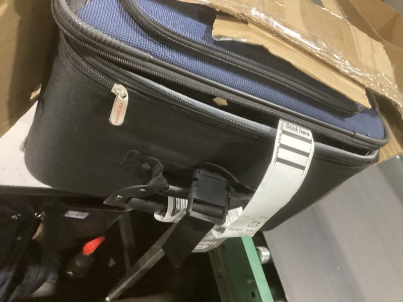 Condition photo showing Good Condition for Travel Select Amsterdam Softside Expandable Luggage with Rolling Wheels, Navy, 8-Piece Set (15/21/25/29) with Packing Cubes 8-Piece Set (15/21/25/29) with Packing Cubes Navy