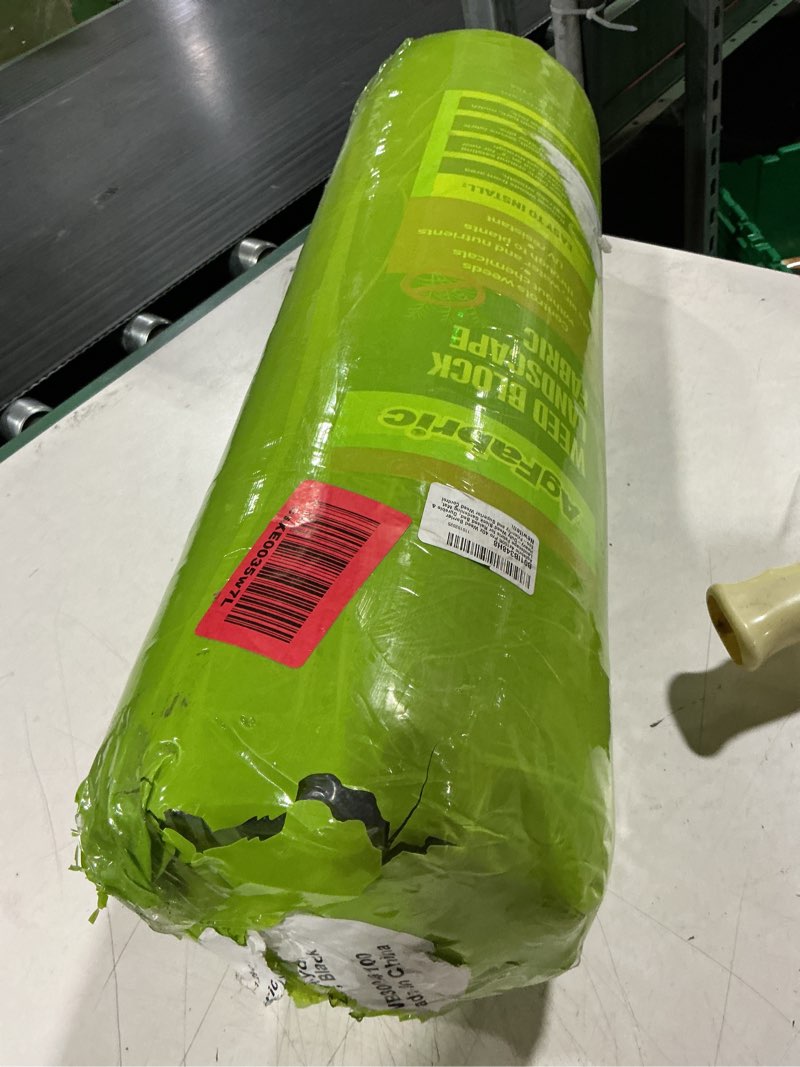 Condition photo showing New/Like New for agfabric 4x100ft pro 4oz weed barrier landscape fabric for raised bed, durable & heavy-duty weed block gardening mat, eco-friendly and superior weed control