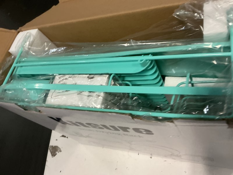 Condition photo showing Good Condition for Kitsure Large Dish Drying Rack - Extendable Dish Rack, Multifunctional Dish Rack for Kitchen Counter, Anti-Rust Dish Drainers with Cutlery & Cup Holders 19.2"-26.7" L x 12.9" W, Green Standard Green