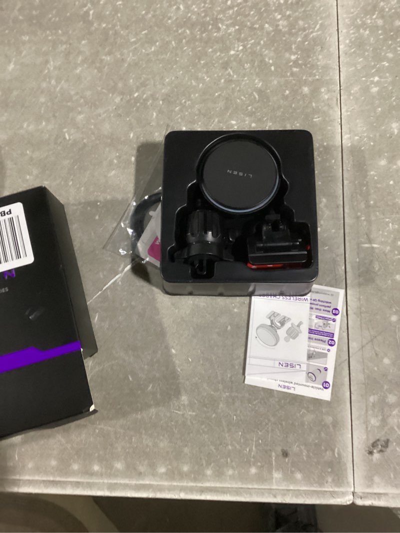 Condition photo showing Good Condition for LISEN Electric Suction Cup Phone Mount, Vacuum Electric Suction Cup Phone Mount, for MagSafe Magnetic Suction Mount for iPhone 16/15/14/13/12,Black
