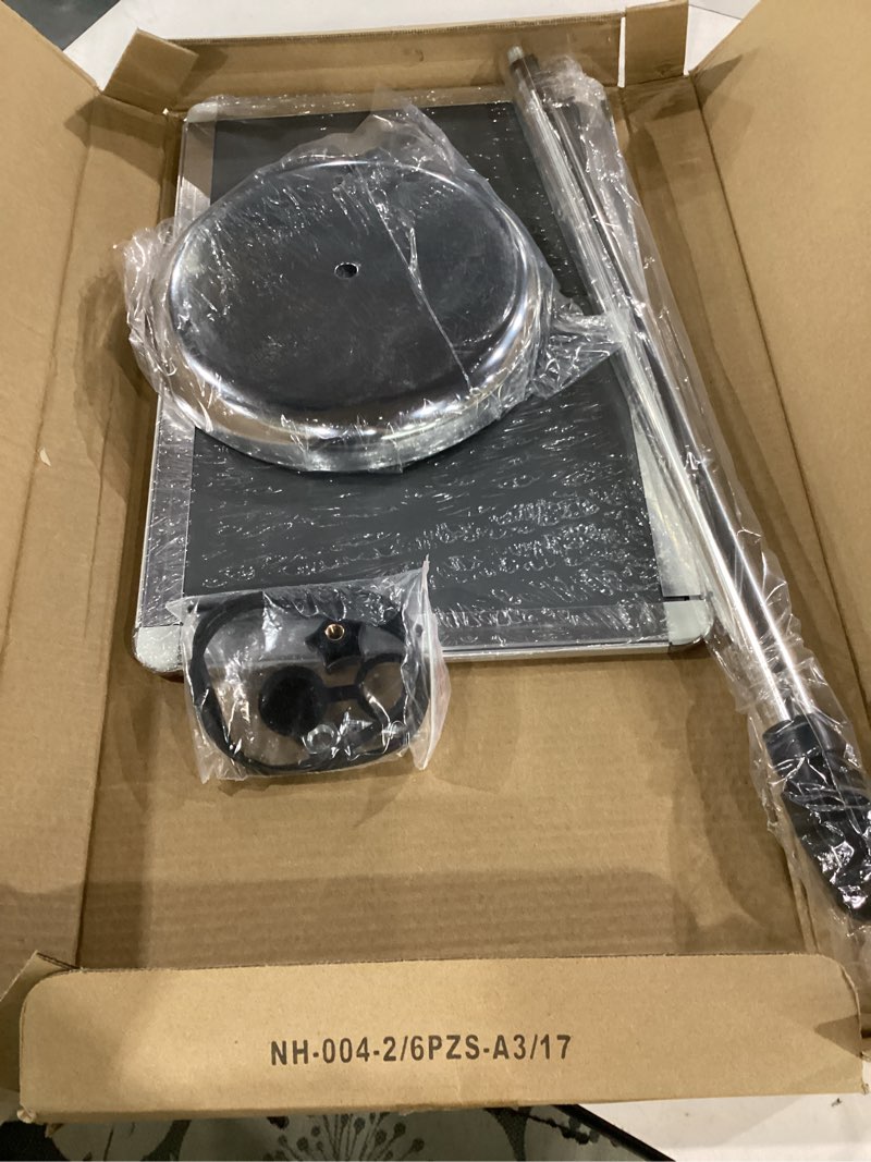 Condition photo showing Good Condition for 11x17 inches poster stand holder adjustable floor standing sign holder vertical and horizontal view sign display, aluminum snap frame with safety corner, silver silver 11x17in