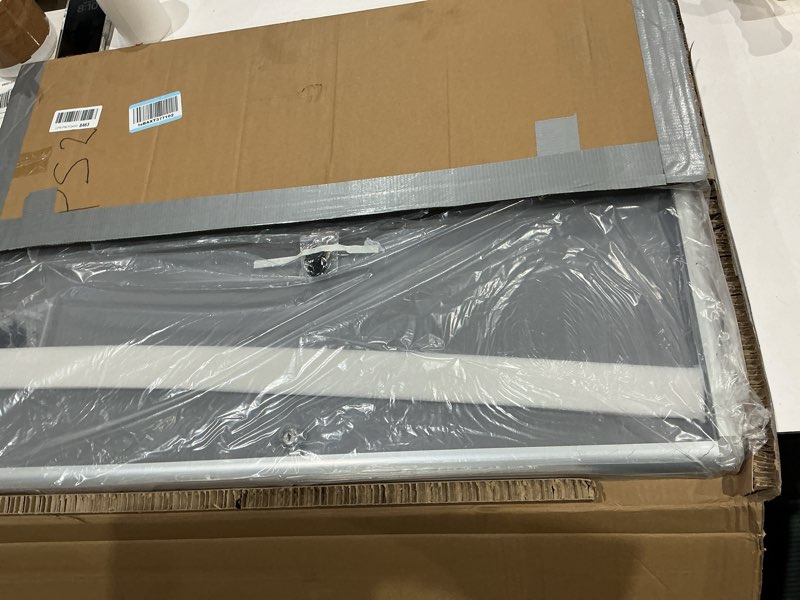 Condition photo showing Good Condition for magula 36"x24" enclosed bulletin board tamper-proof dispaly case, aluminium frame, shatter resistant lockable bulletin board, lockable noticeboard 36" x 24" gray felt
