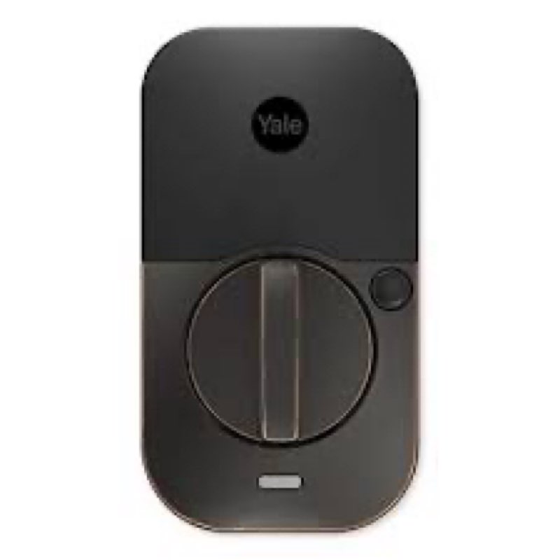 yale assure lock 2 deadbolt, black suede smart keyless entry door lock with z-wave connected keypad 