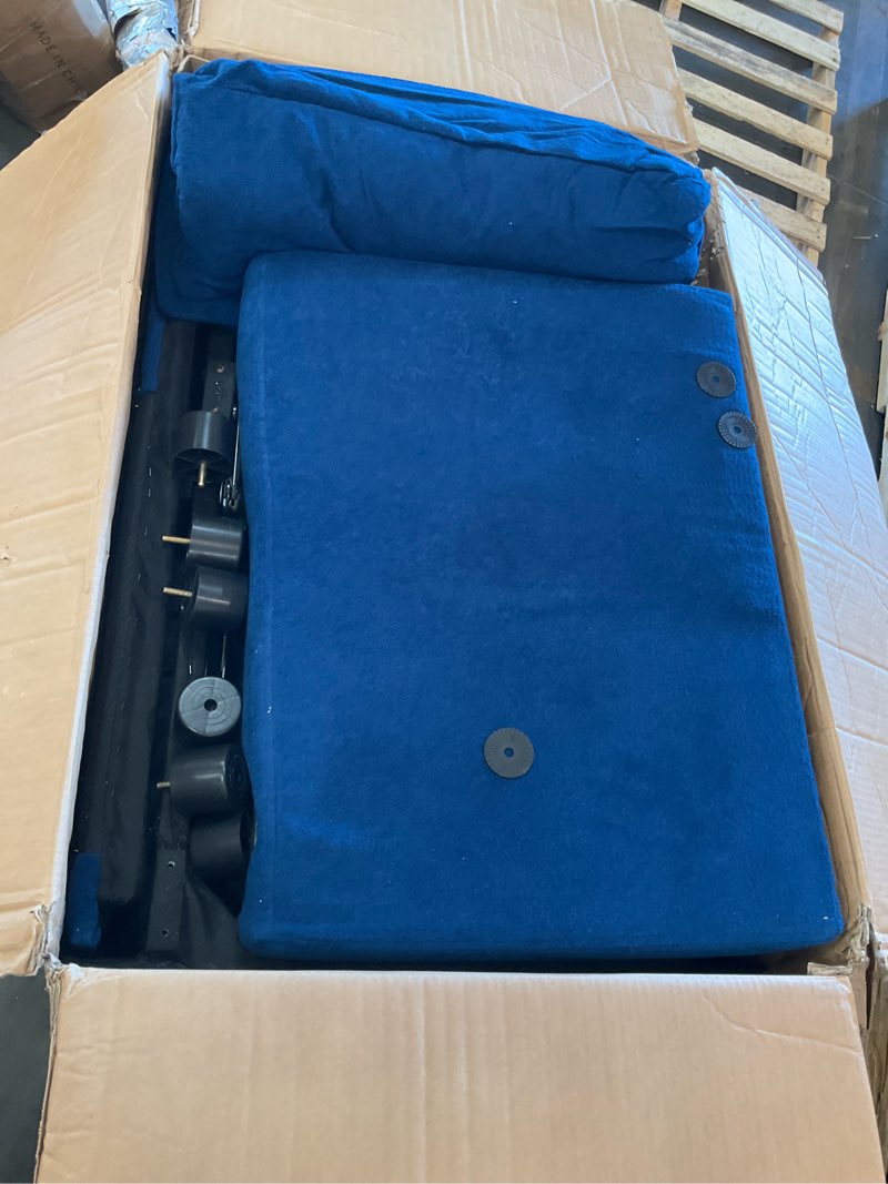 Condition photo showing Good Condition for eafurn velvet convertible sleeper chair bed with usb port & phone holder, 3-in-1 pull out sofa bed chair, multi-functional chair bed with adjustable backrest & side pockets beige 33.85"