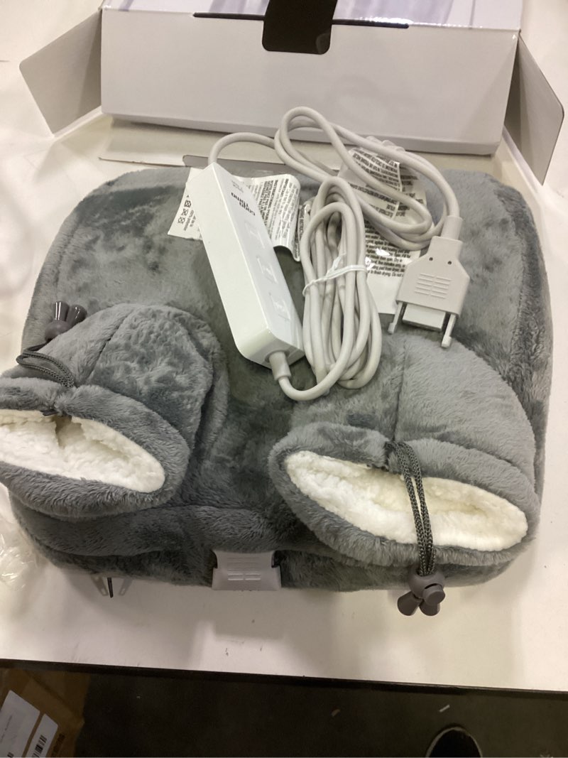 Condition photo showing Good Condition for GOTOQOMO Electric Heating Foot Warmer Fast Heated Pad Ultra Soft Flannel Fleece with 12 Settings for Men and Women-NBH