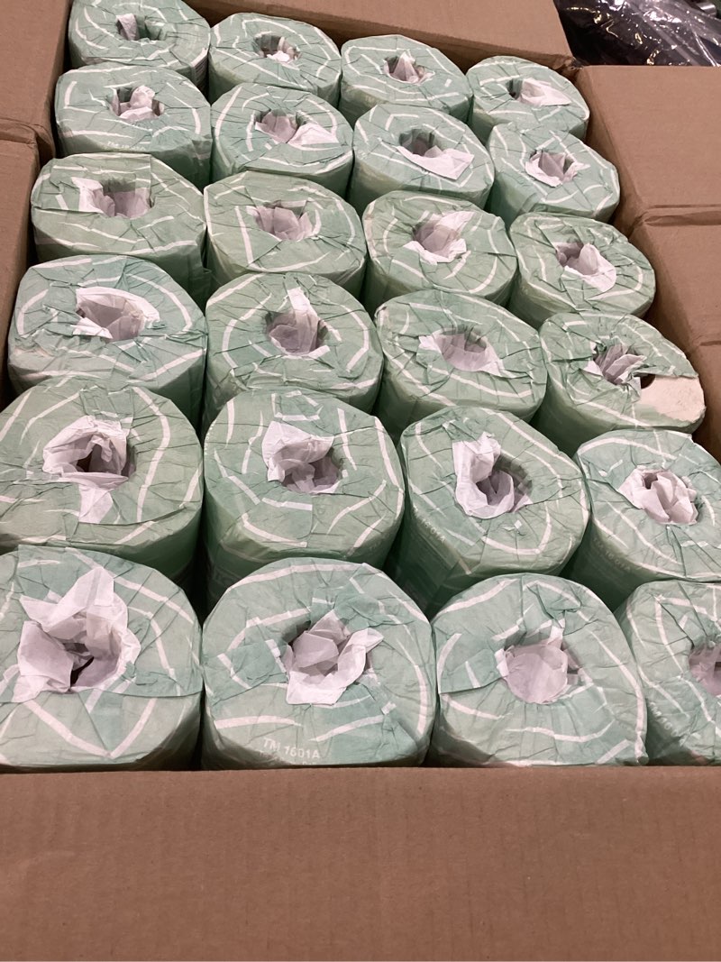 Condition photo showing New/Like New for Tork Universal Bath Tissue Roll, 2-Ply, 48 rolls, 500 sheets, TM1601A, White