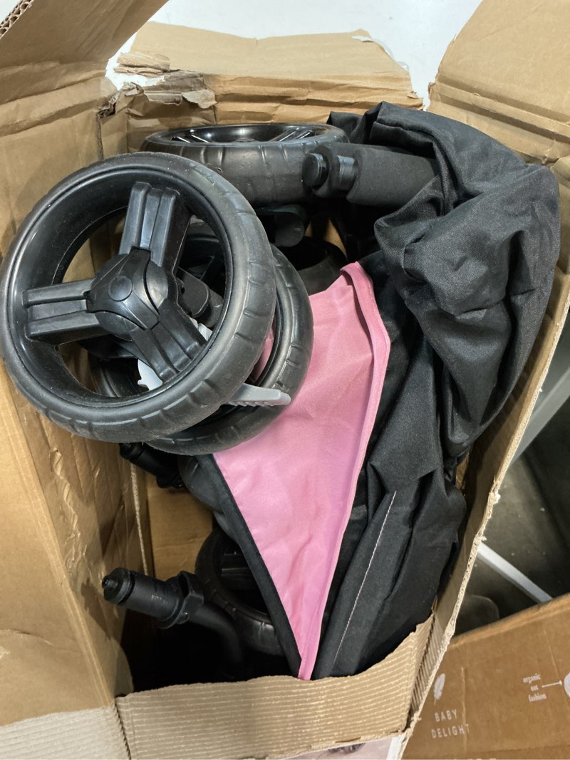 Condition photo showing Good Condition for ingenuity 3d mini convenience stroller – lightweight stroller with compact fold, multi-position recline, canopy with pop out sun visor and more – umbrella stroller for travel, pink