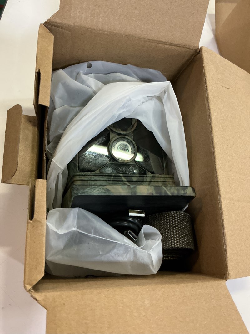 Condition photo showing Good Condition for ceyomur 4k 30fps solar trail camera, 68mp wifi trail cam with 5200mah battery and 32gb tf card, game camera with night vision 120° detection motion activated ip66 waterproof for wildlife scouting camouflage