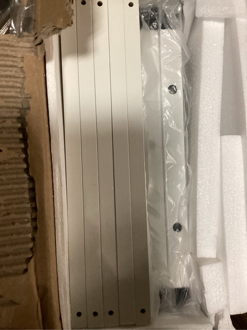 Condition photo showing New/Like New for purse display shelf, 5 tier purse rack, tall purse organizer, bag handbag organizers for women closet cloakroom bedroom entryway, white