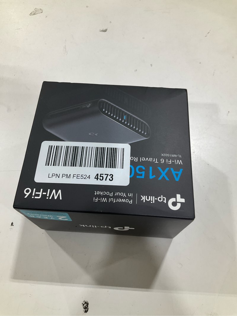 Condition photo showing New/Like New for TP-Link Ultra-Portable Wi-Fi 6 AX1500 Travel Router TL-WR1502X | Easy Public WiFi Sharing | Hotel/RV/Travel Approved | Phone WiFi Tether | USB C Powered | Multi-Mode | Tether App | Durable Design