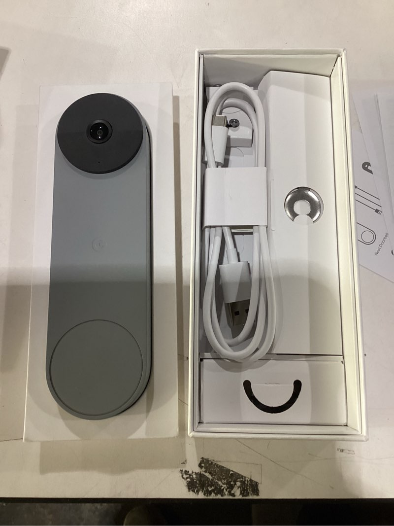 Condition photo showing Good Condition for Google Nest Doorbell (Battery) - Ash Ash 1 Count (Pack of 1) Nest Doorbell - Battery