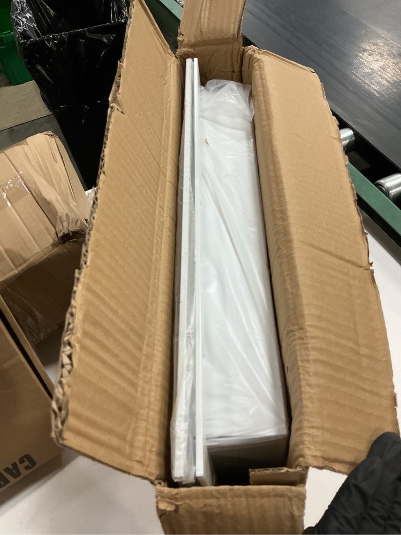 Condition photo showing New/Like New for aluminum garage door air vent grille register - with damper control lever for winter & summer settings - with insect net prevent guard [outer dimensions: 17.5"w x 12"h]