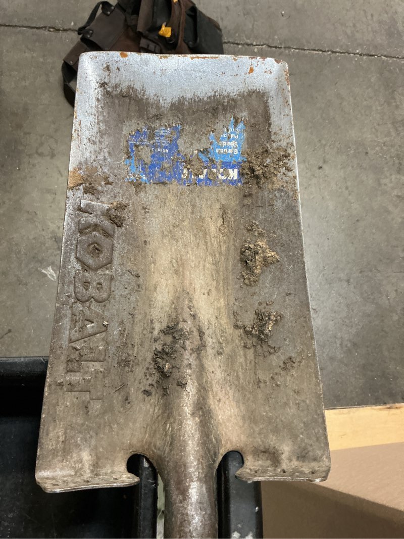 Condition photo showing As Is for kobalt shovel