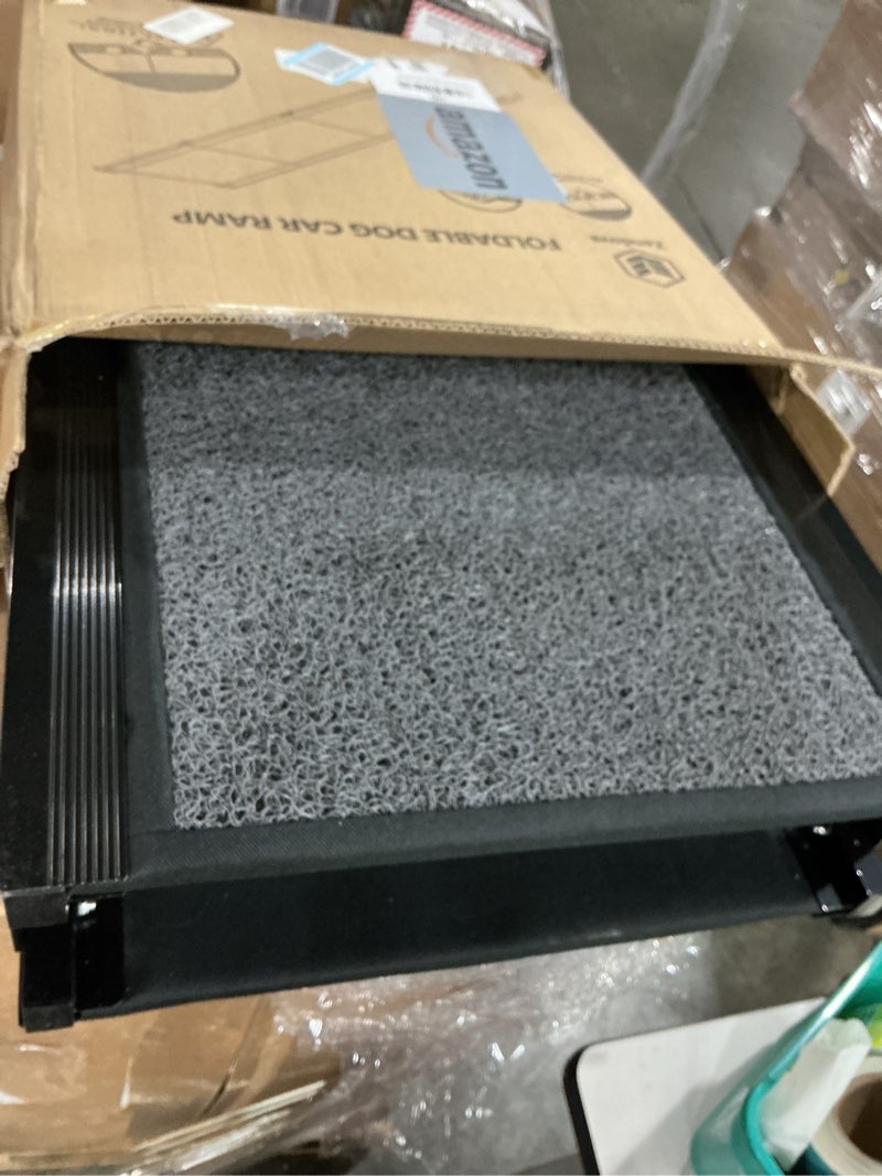 Condition photo showing Good Condition for Dog Ramp for Large Dogs, Extra Long 71" & 17.3" Wide Folding Dog Ramp for High SUV & Truck, Portable Non-Slip Pet Ramp for Car, Supports 250 lbs Upgraded 71" L x 17.3" W