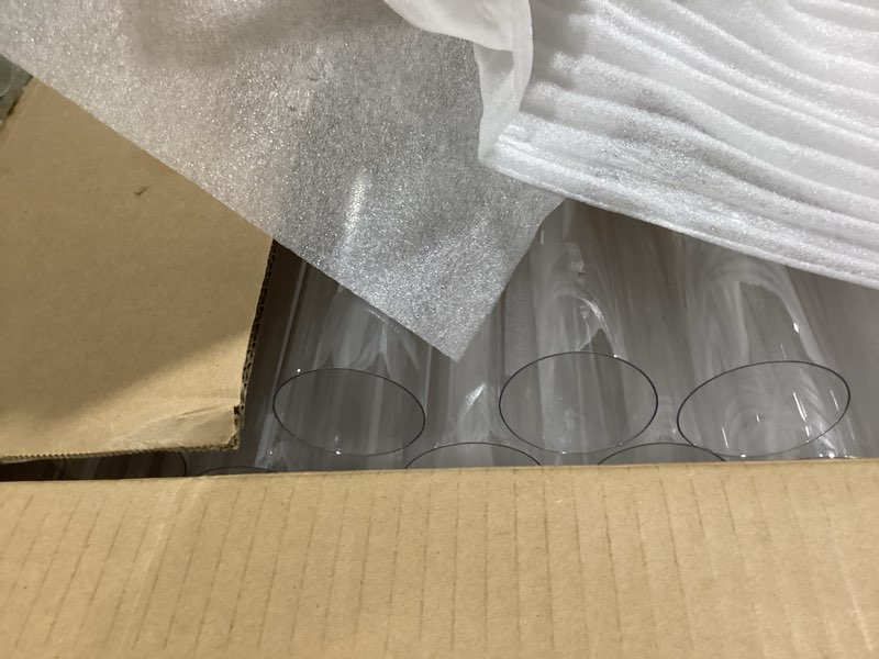 Condition photo showing Good Condition for 39.8''Matte Black Candle Holder with Acrylic Shades Tall 5 Arm Candelabra Black Table Centerpiece 10PCS for Wedding Living Dining Room Fireplace Decoration Fit 0.98''LED Taper Candle Black 10pcs