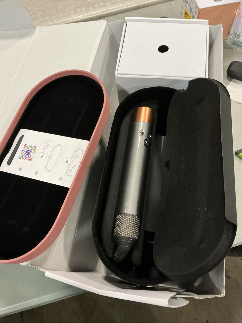 Condition photo showing As Is for Dyson Limited Edition Airwrap i. d. Multi-styler and Dryer Curly+Coily Jasper Plum