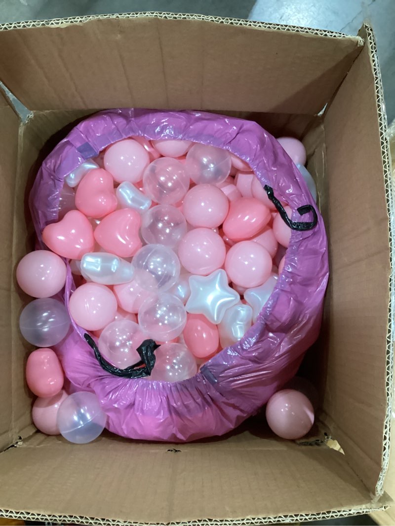 Condition photo showing Good Condition for trendplay ball pit balls star and heart shapes for toddlers - 50 100 200 500 count plastic balls for ball pit fun and play pink light pink pearl white 500