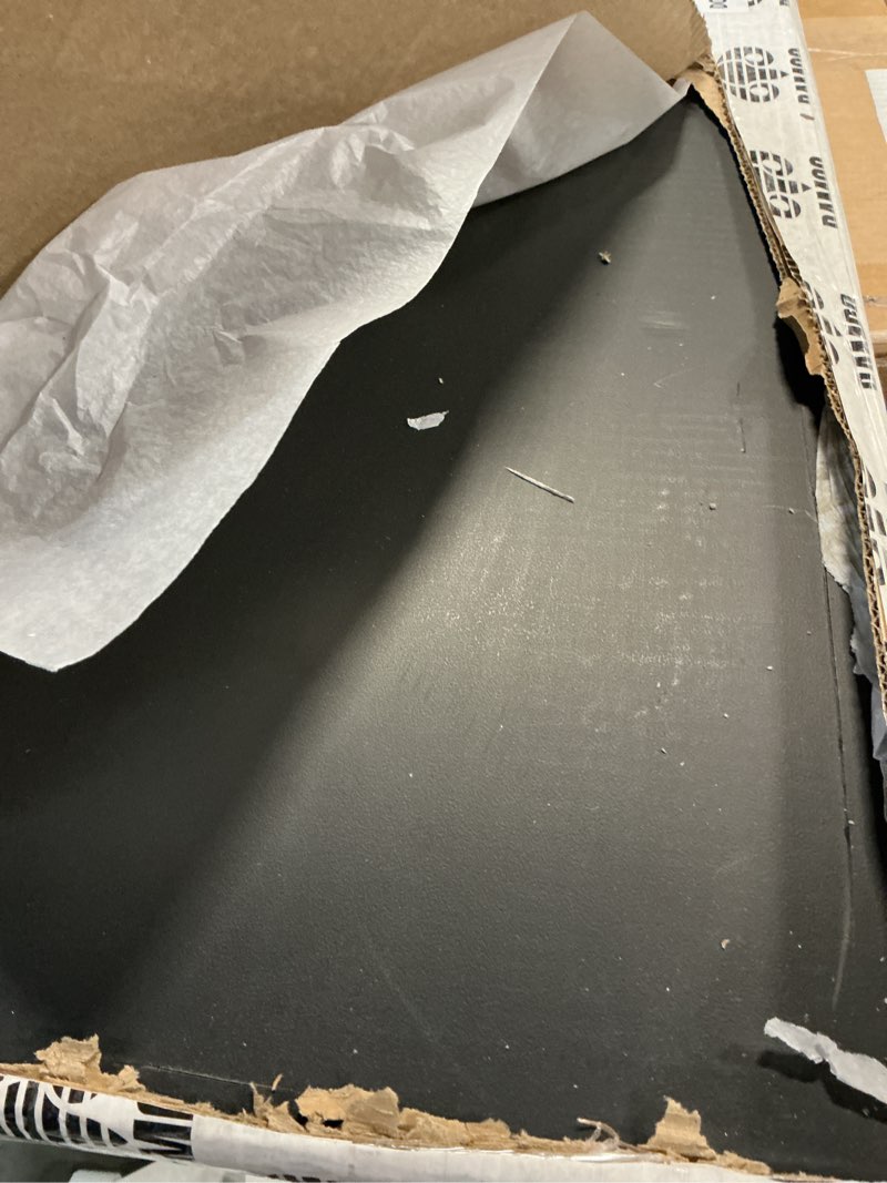 Condition photo showing Good Condition for 2ft x 4ft drop ceiling tiles?smooth black pvc ceiling tiles 24 x 48in. waterproof, washable and fire-rated - reusable - high-grade pvc to prevent breakage-package of 10 tiles black 2ftx4ft