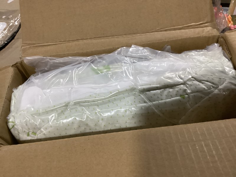 Condition photo showing New/Like New for sweetcrispy ultra soft mattress topper king size - viscose made from bamboo pillow top mattress pad for breathable cooling & back pain relief, deep pocket comfort bed topper, green