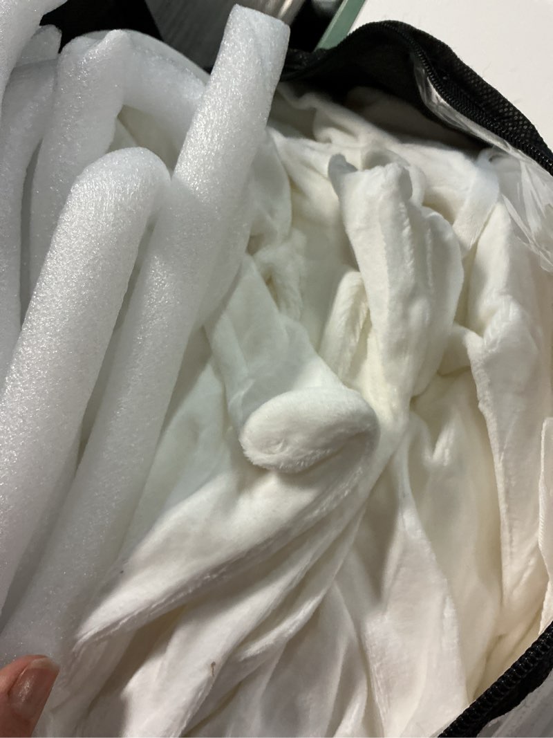 Condition photo showing Good Condition for znsayotx 2026 soft velvet sectional couch covers, luxury plush slipcovers with elastic bottom for l shape sectional sofa, 2 pcs pet friendly protector (3 seat couch + 2 seat chaise, white) white 3 seat sofa + 2 seat chaise