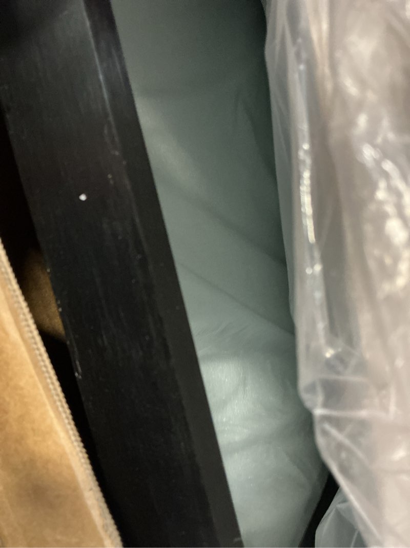 Condition photo showing Good Condition for yiroman bathroom mirror 24"x40", matte black bathroom mirror for over sink with aluminum frame, rectangular vanity mirror with right angles, wall mirror hangs horizontal or vertical, shatterproof black 40"l x 24"w