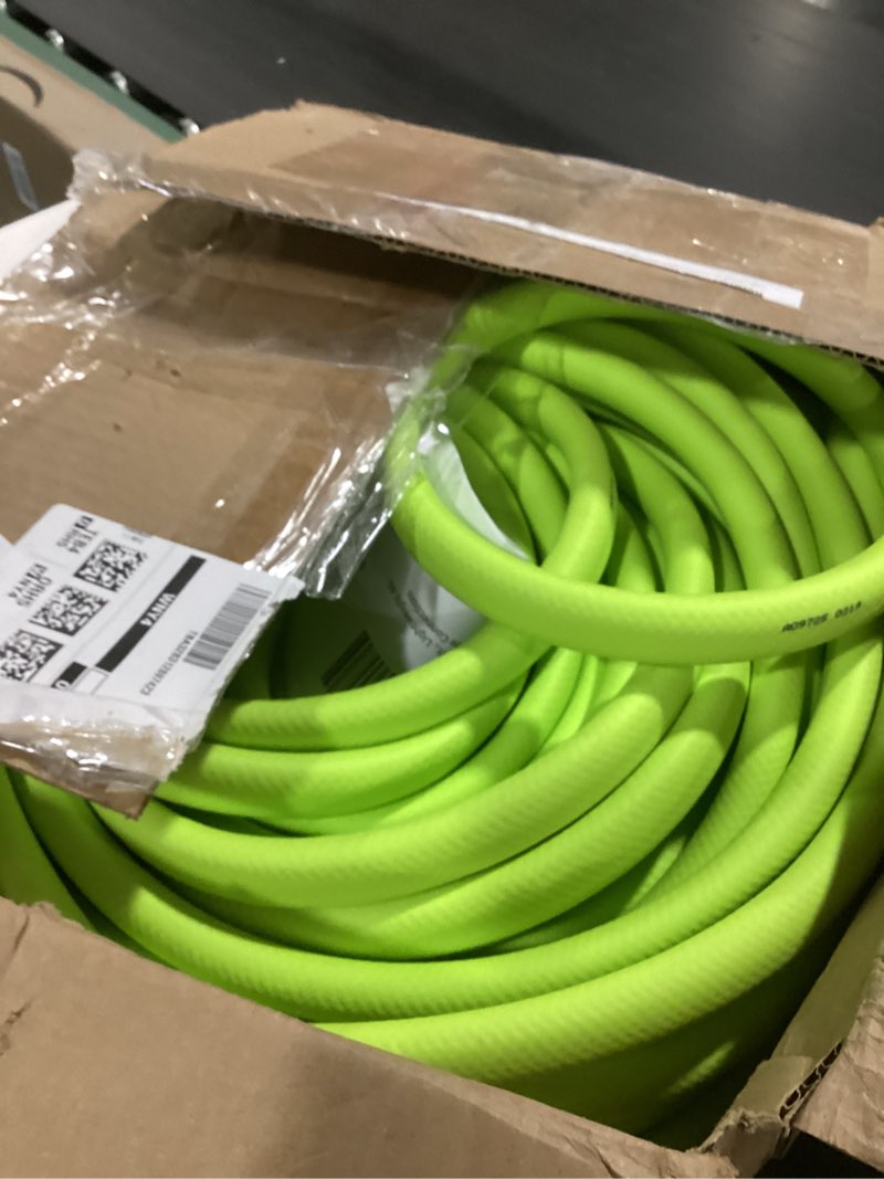 Condition photo showing Good Condition for Flexzilla Garden Hose with SwivelGrip, 5/8 in. x 100 ft., Lightweight All-Weather Water Hose, Durable and Flexible, Leak-Free Connections SwivelGrip 100ft Chartreuse