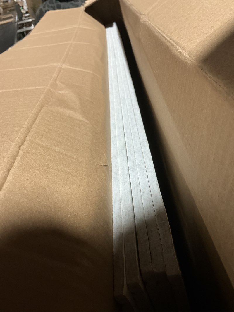 Condition photo showing Good Condition for Coume 5 Pack Art Acoustic Panels Sound Absorbing 47x23.6x0.4 Inch Large Self Adhesive Sound Dampening Decorations Noise Reduction Soundproof Wall Panels for Home Office Studio(Gray)