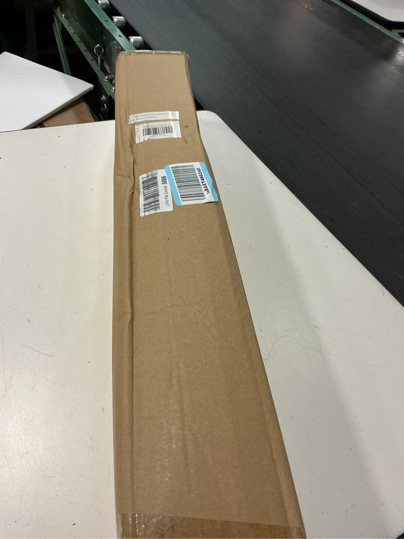 Condition photo showing New/Like New for lazblinds cordless bamboo roman shades, privacy blinds for interior windows, room darkening roll up bamboo blinds for home & patio, 27.5" w x 64" h, highfield teak pricacy - highfield teak 27.5" w x 64" h