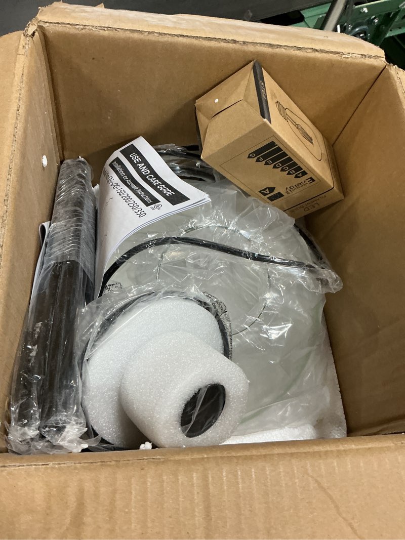 Condition photo showing Good Condition for 10 inch globe pendant light black mid century pendant light contemporary globe pendant lights clear glass pendant lights adjustable hanging light fixture clear glass with black finish for dining room clear & black 10 inch