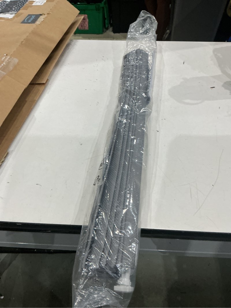 Condition photo showing As Is for lazblinds no drill light filtering roman shades, charcoal, 27" w x 48" h | no tools easy install window blinds, thermal insulated room darkening with uv blocking for bedroom/living room charcoal 27"w x 48"h