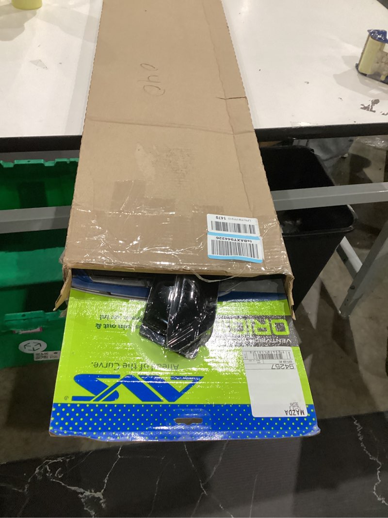 Condition photo showing Good Condition for auto ventshade [avs] outside mount rain guards for 2010 - 2013 mazda 3 sedan | window vent visors, 4 pcs. - smoke | 94257