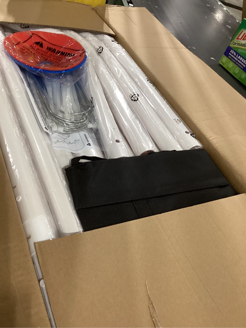 Condition photo showing New/Like New for Soccer Goal for Backyard 10×6.5, 8×6 and 6×4 FT Soccer Goals Weatherproof and Portable HPVC Soccer Goal with Soccer Target Net and Carry Bag for Kids and Adults Outdoor's Practice Training 8×6 FT/Cones
