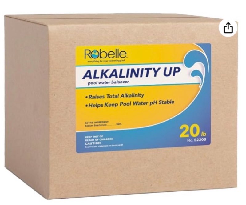 Robelle 2256B-02 Total Alkalinity Increaser for Swimming Pools, 20 lb