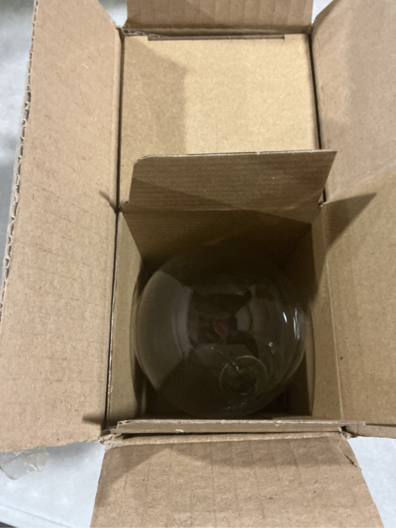 Condition photo showing Good Condition for globe light bulbs,g25,40w incandescent dimmable, 4000k soft white warm glow, e26/e27 base, 3.15-inch crystal clear glass for vanity bathroom mirror pendant lighting?(2 pack)