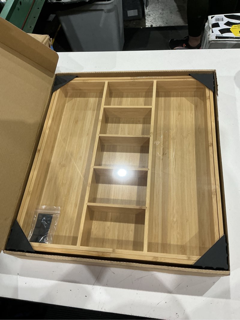 umilife extra large expandable kitchen drawer organizer for utensil