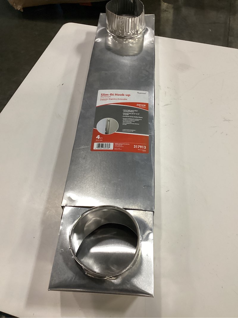 Condition photo showing As Is for imperial 26.5-in to 43-in adjustable periscope dryer vent