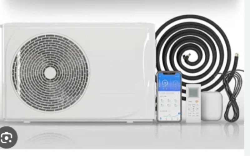 12,000 btu ductless mini split air conditioner for 750 square feet with heater, 4-in-1 wall-mounted ductless ac with heat pump, smart wifi air conditioner with115v energy saving&24h timer (white)