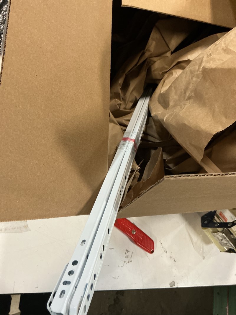 Condition photo showing As Is for Similar Drawer Slides, 2Pcs 300mm - Plastic Drawer Rails, Side Mounted Grooved Guide Rails for Cabinet Drawers Bedside Tables Wardrobe Dressers (White)